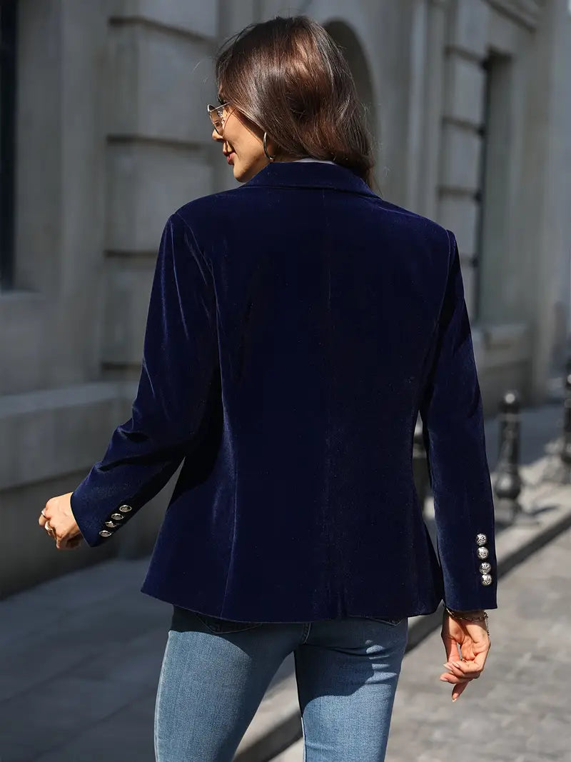 BLAZER EN AANPASSING MET GOUDE KNOPEN VOOR VROUWEN