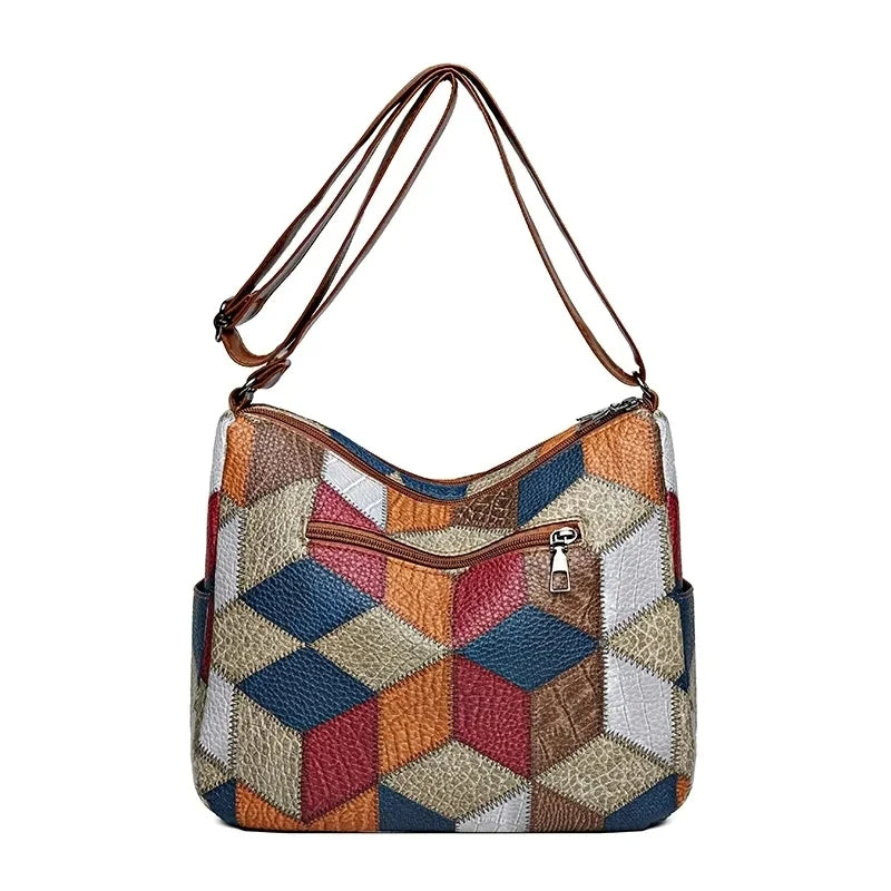 SAC PATCHWORK GEOMETRISCHE VOOR VROUWEN