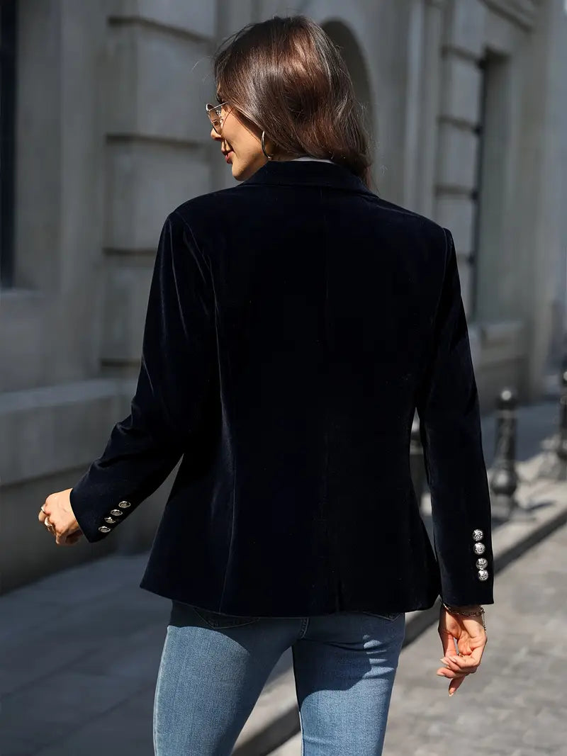 BLAZER EN AANPASSING MET GOUDE KNOPEN VOOR VROUWEN