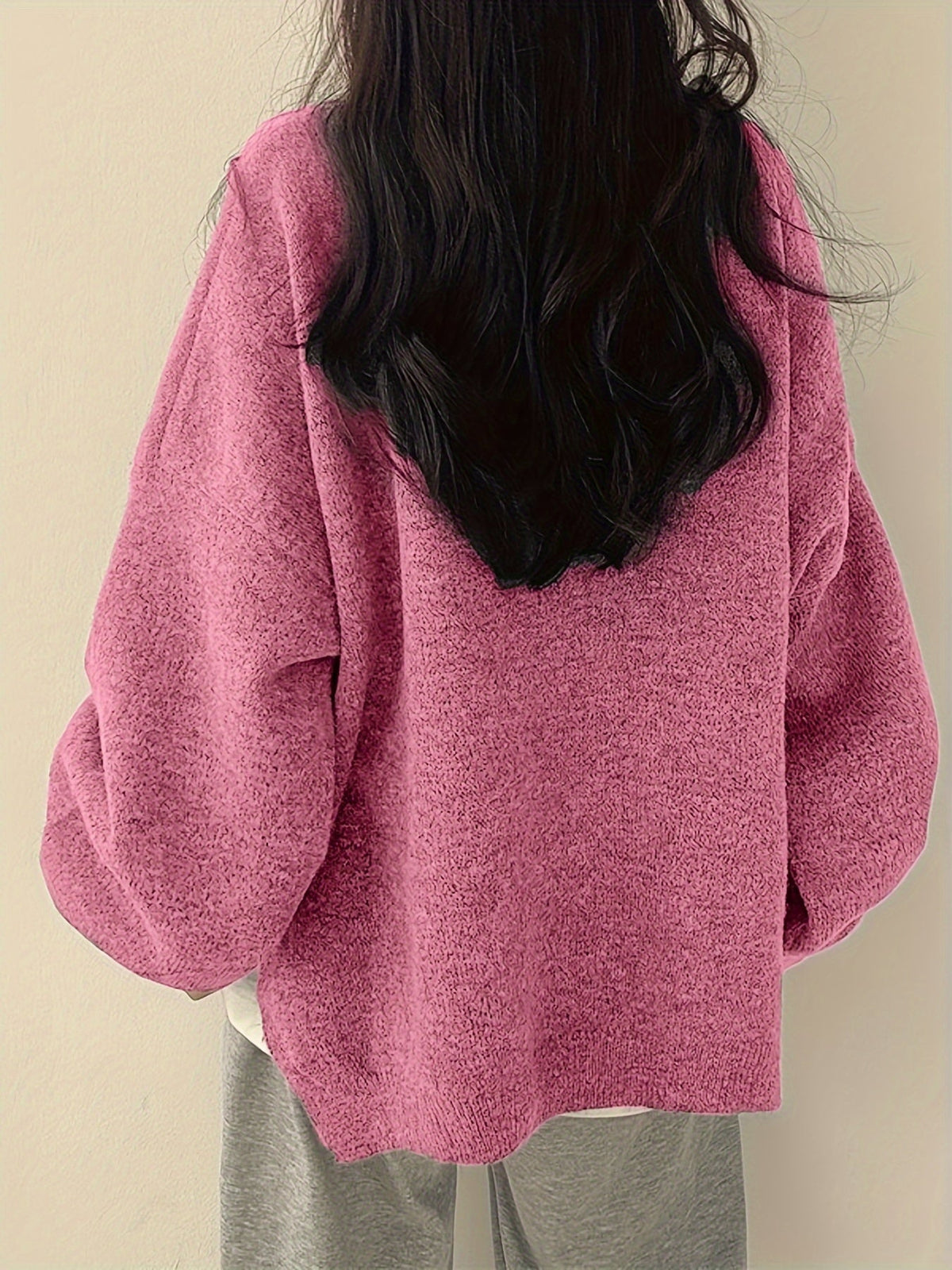 PULL MET RONDE HALS VOOR VROUWEN