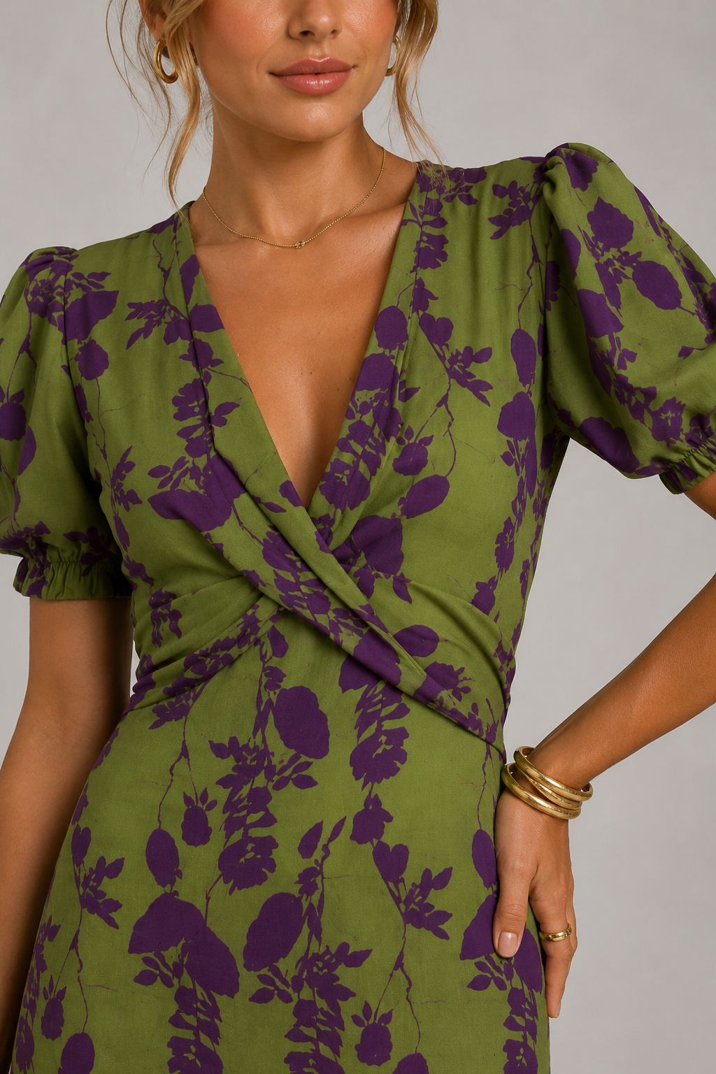 ELEGANTE MIDI ENVELOPPEJURK VOOR VROUWEN