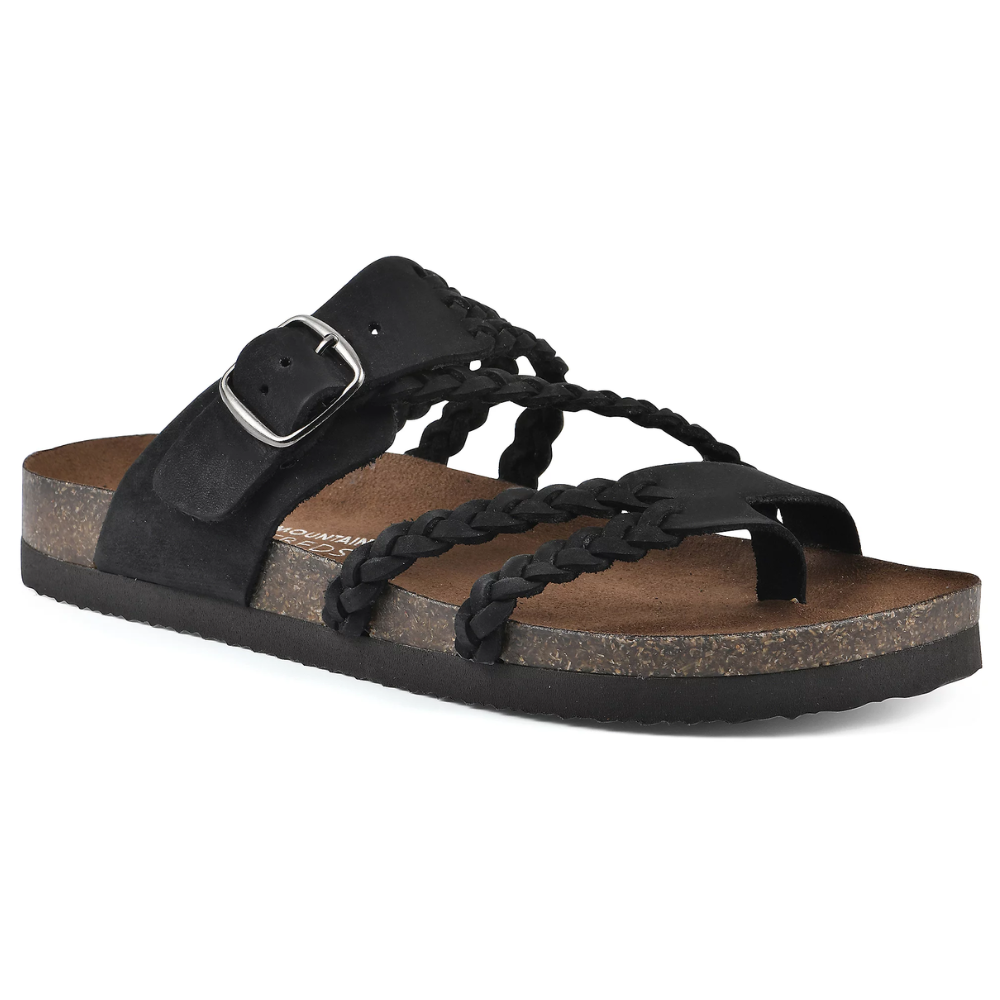 GEVLOCHTEN KURK SANDALEN VOOR VROUWEN