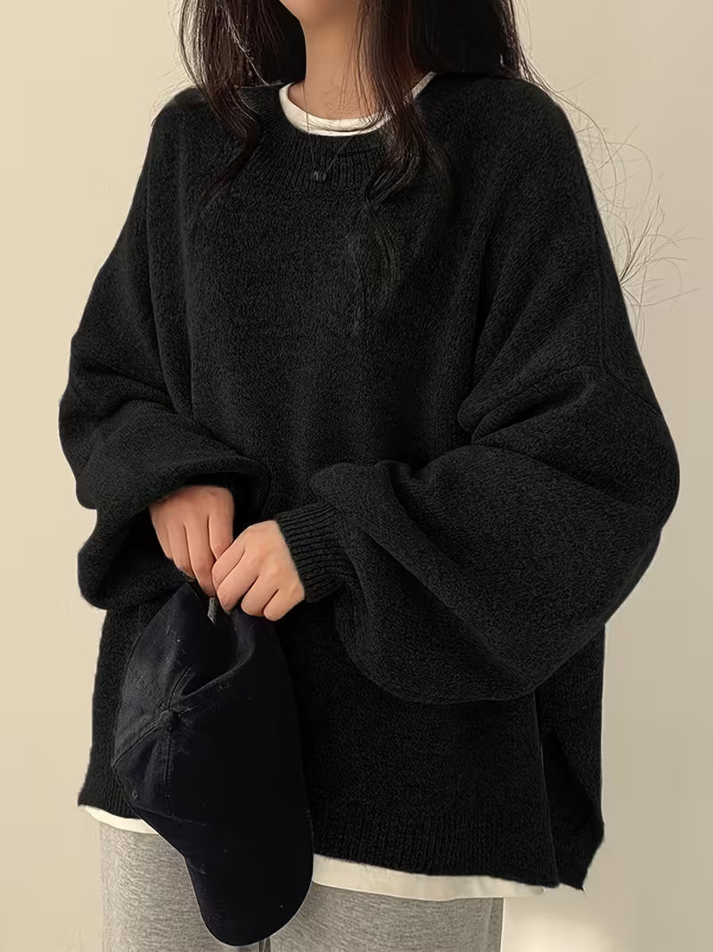 PULL MET RONDE HALS VOOR VROUWEN