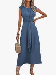 KLASSIEKE MOUWLOZE MAXI-JURK VOOR VROUWEN