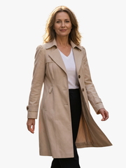 LANGE ELEGANTE JAS VOOR VROUWEN