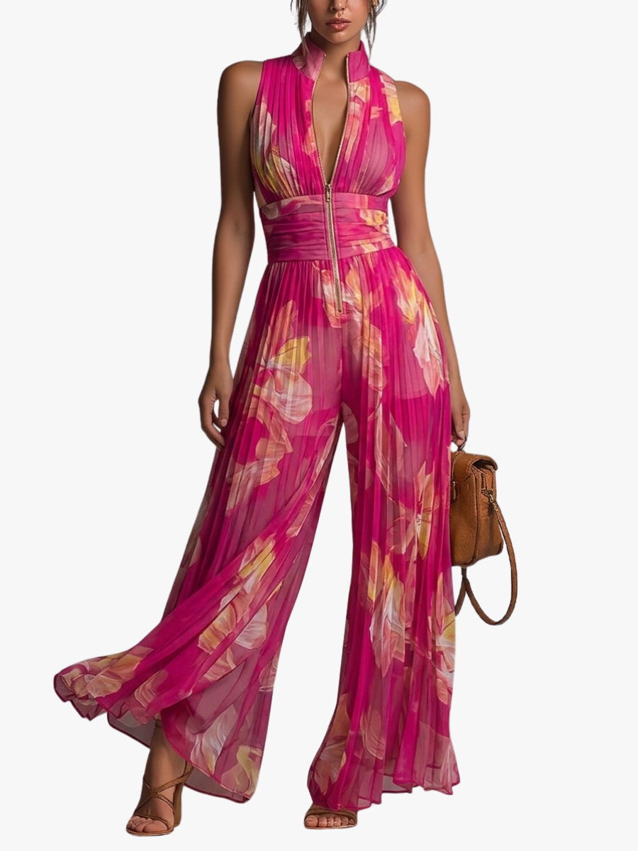 STIJLVOL BLOEMIGE JUMPSUIT VOOR VROUWEN