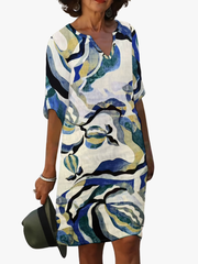 ABSTRACT GEPRINTE JURK VOOR VROUWEN
