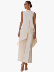 ASYMMETRISCHE BREDE BROEKEN JUMPSUIT VOOR VROUWEN