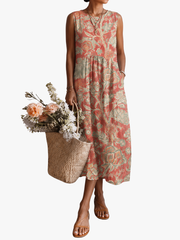 FLORALE MIDI JURK VOOR VROUWEN