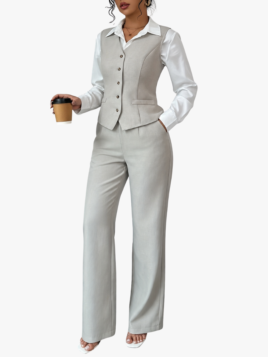 ELEGANTE JAS EN BROEK SET VOOR VROUWEN
