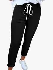 MODERNE BROEK MET TREKKOORD VOOR VROUWEN