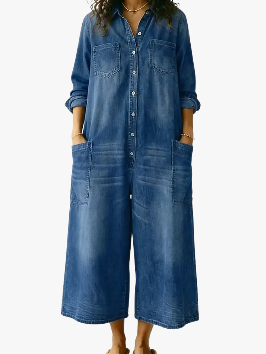 KATOENEN JUMPSUIT VOOR VROUWEN