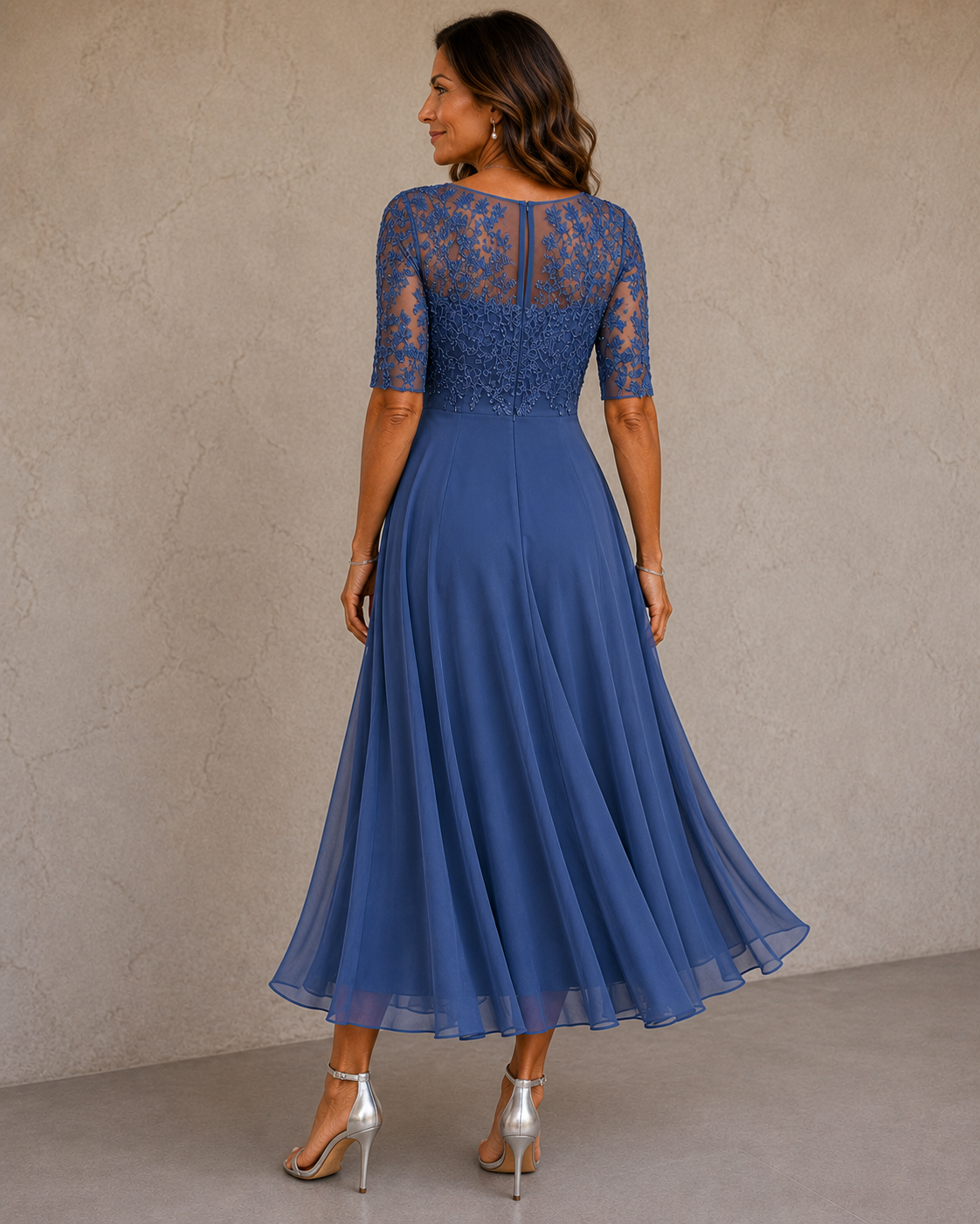 ELEGANTE CHIFFON JURK VOOR VROUWEN