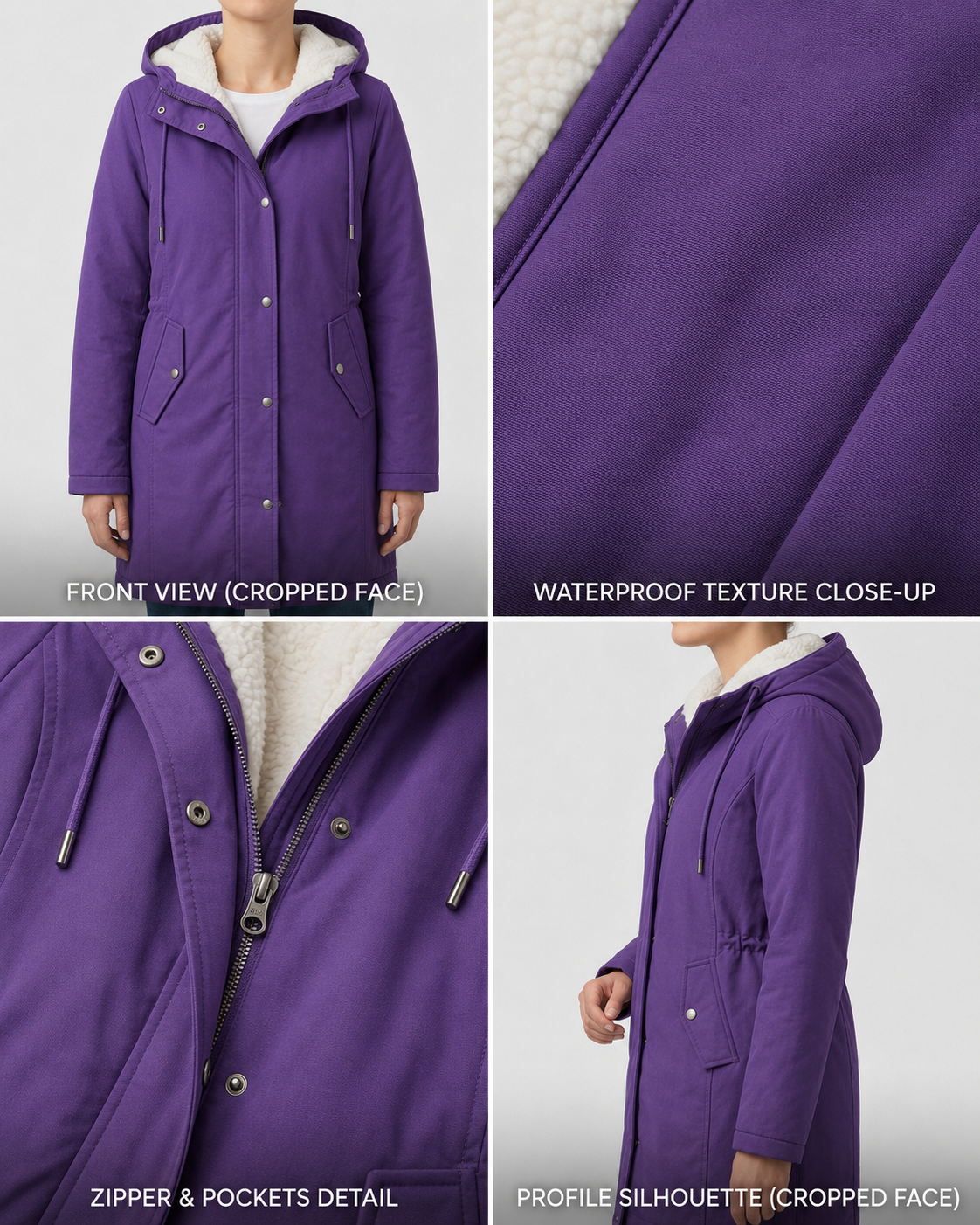 WINTERPARKA MET FLEECEVOERING VOOR VROUWEN