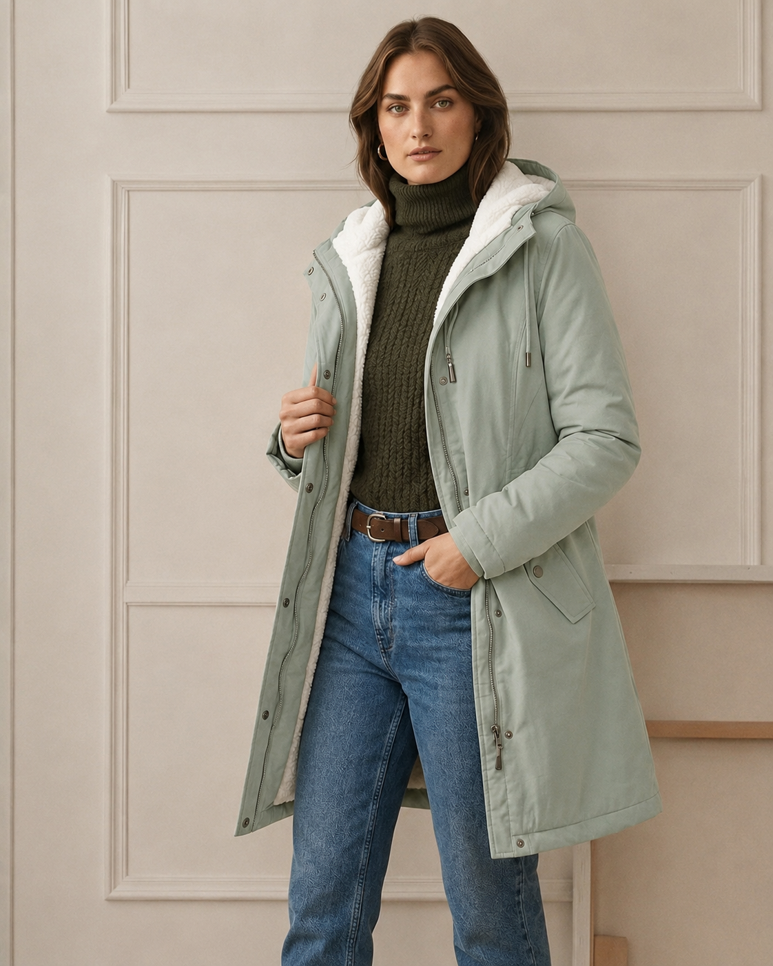 WINTERPARKA MET FLEECEVOERING VOOR VROUWEN