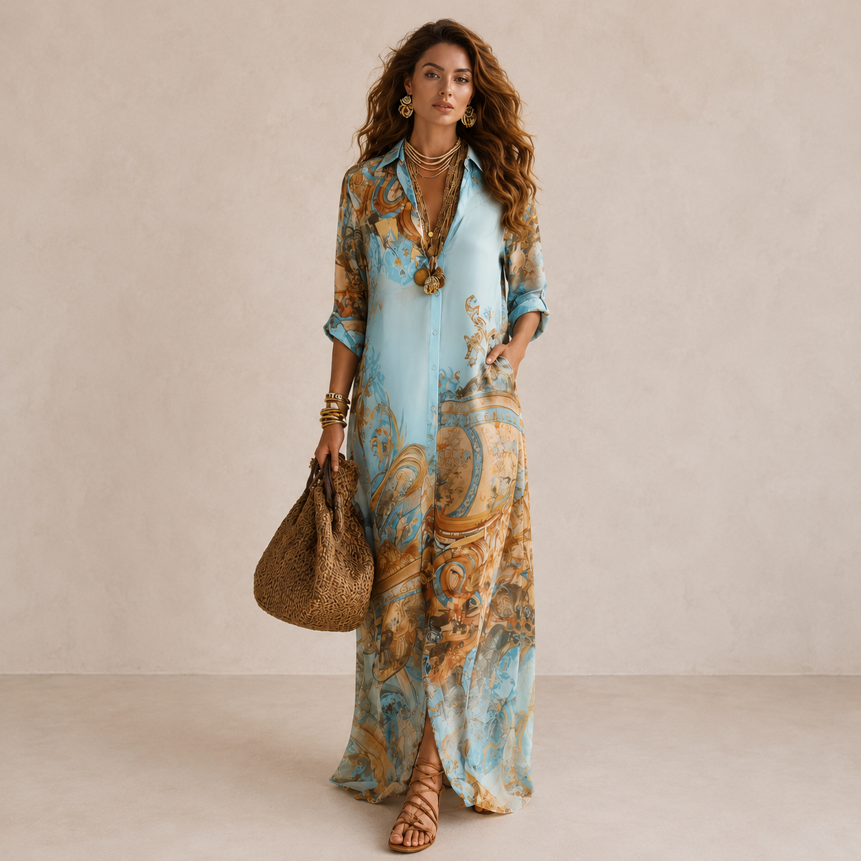 MAXI SHIRTJURK VOOR VROUWEN