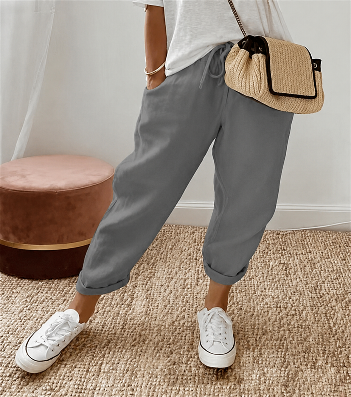 ONTSPANNEN LINNEN BROEK VOOR VROUWEN