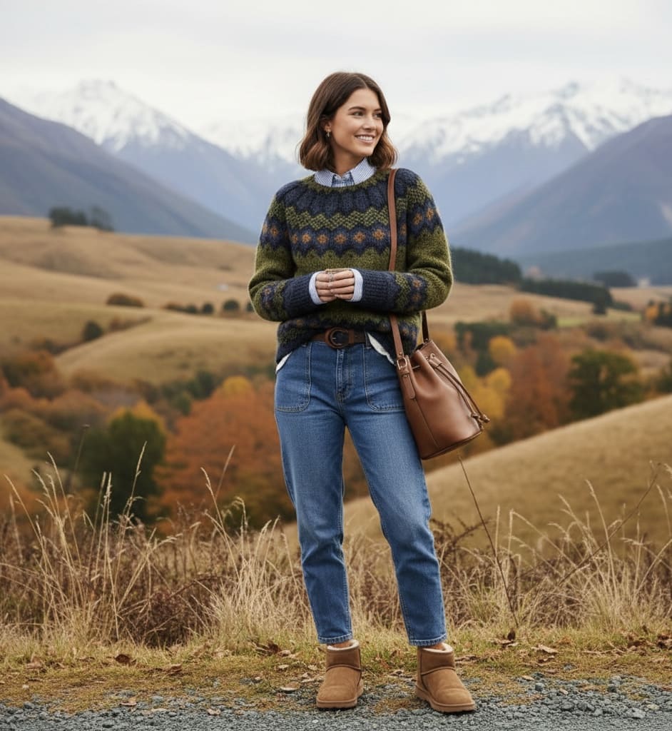 NOORDIJS PATROON TRUI VOOR VROUWEN