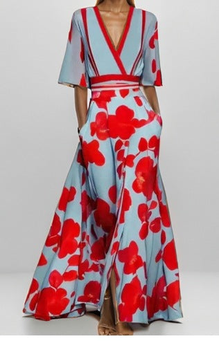 KLEURRIJKE MAXI-JURK VOOR VROUWEN
