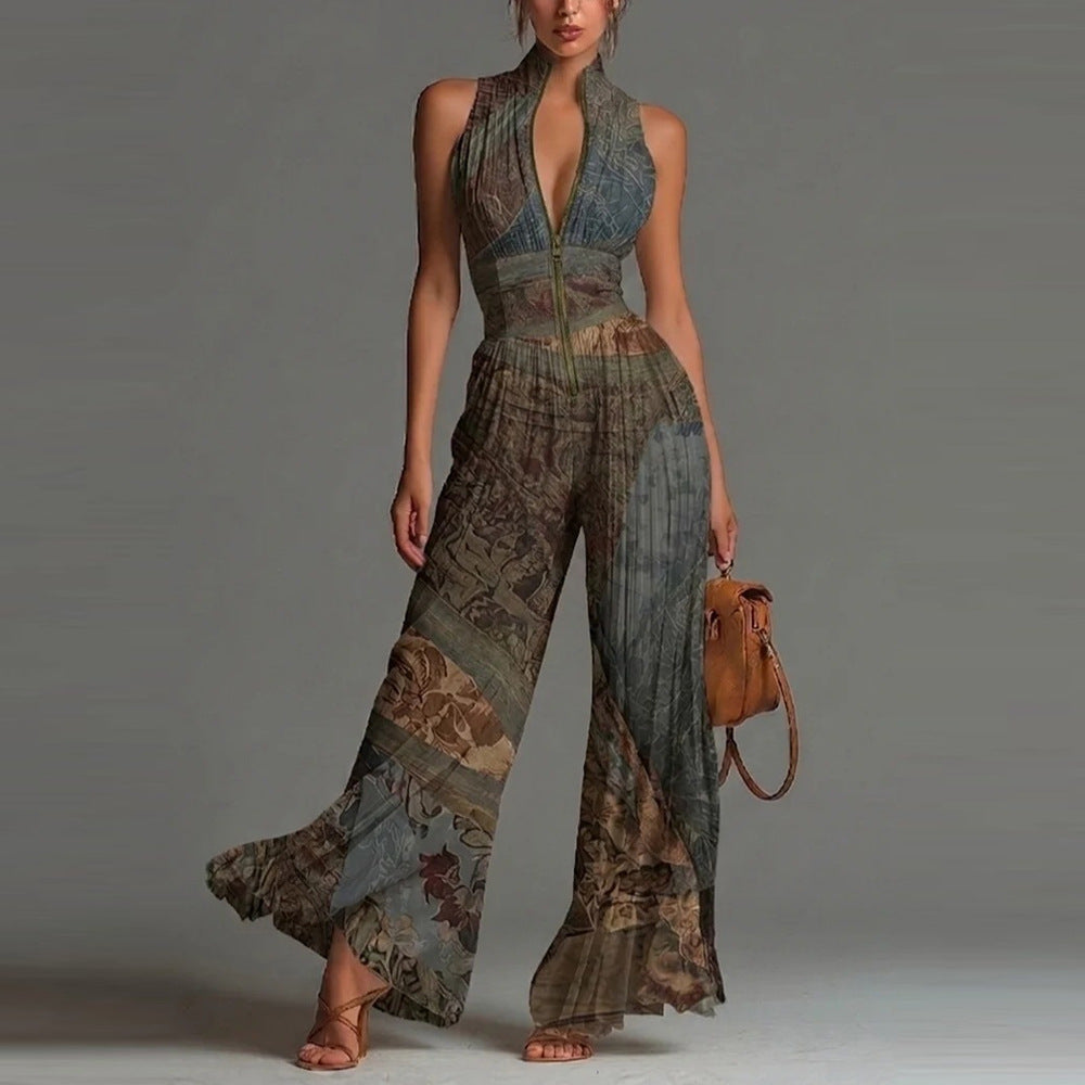 STIJLVOL BLOEMIGE JUMPSUIT VOOR VROUWEN