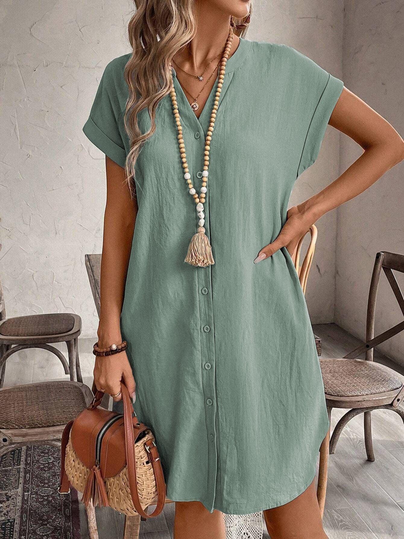 SHIRTJURK MET V-HALS VOOR VROUWEN