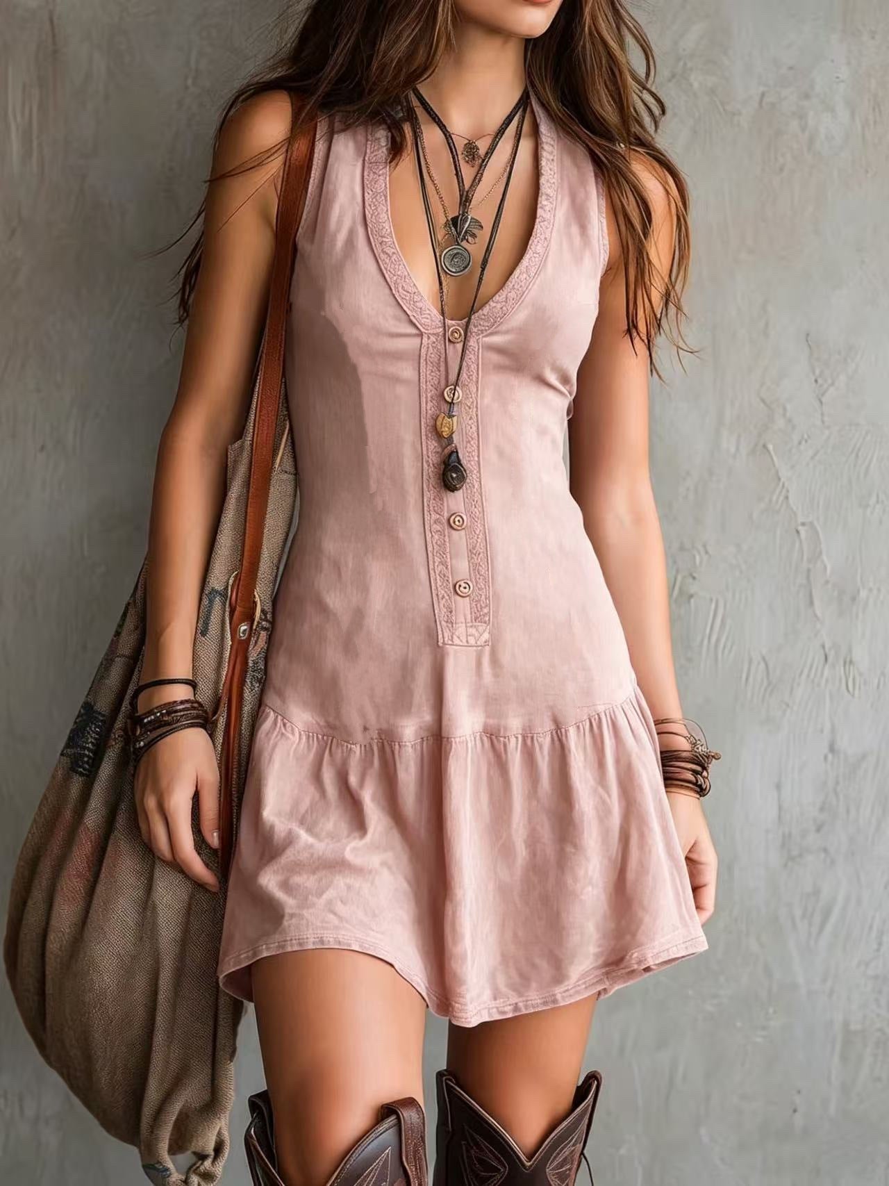 ZOMERSE BOHEMIAN JURK VOOR DAMES