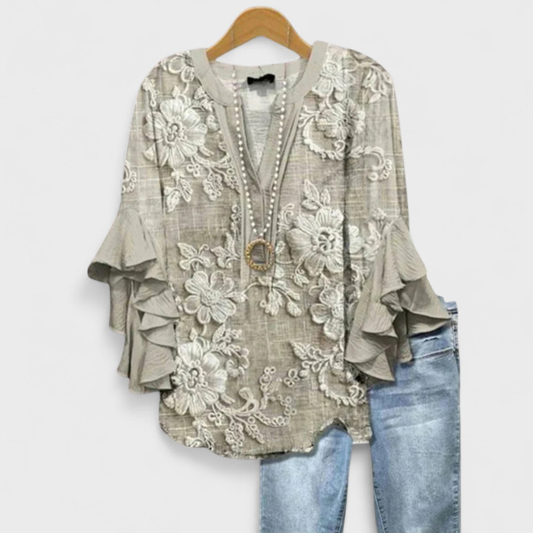 BLOUSE MET VOLANTEN VOOR VROUWEN