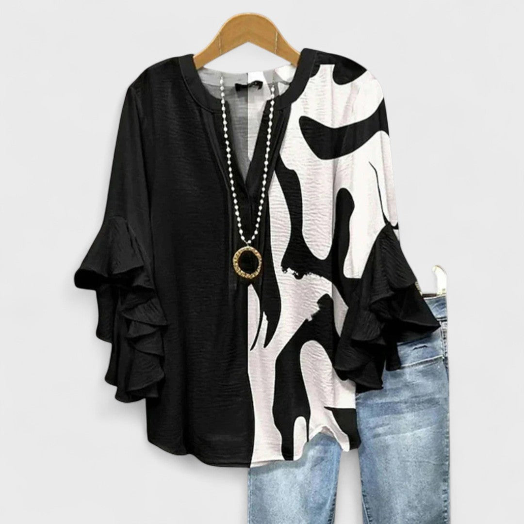 BLOUSE MET VOLANTEN VOOR VROUWEN
