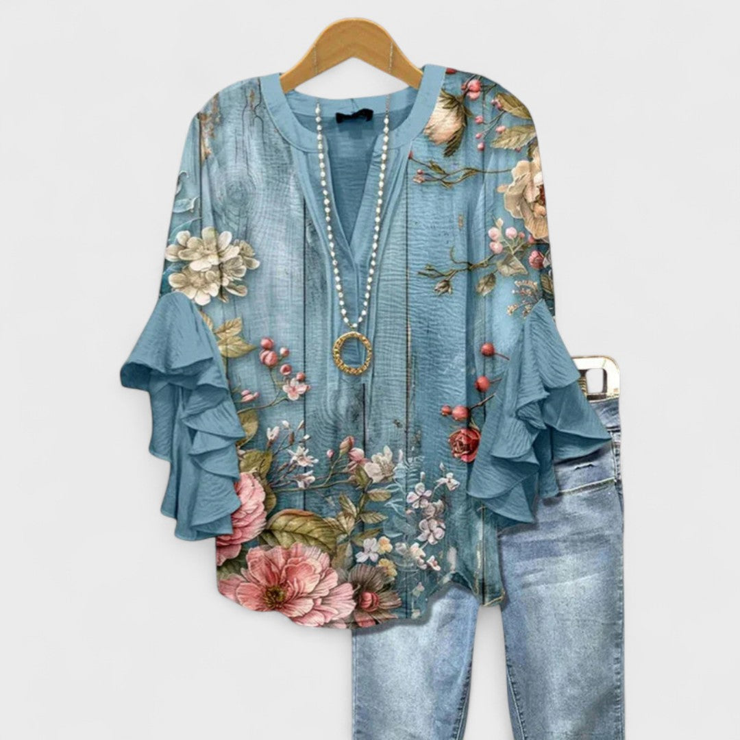 BLOUSE MET VOLANTEN VOOR VROUWEN