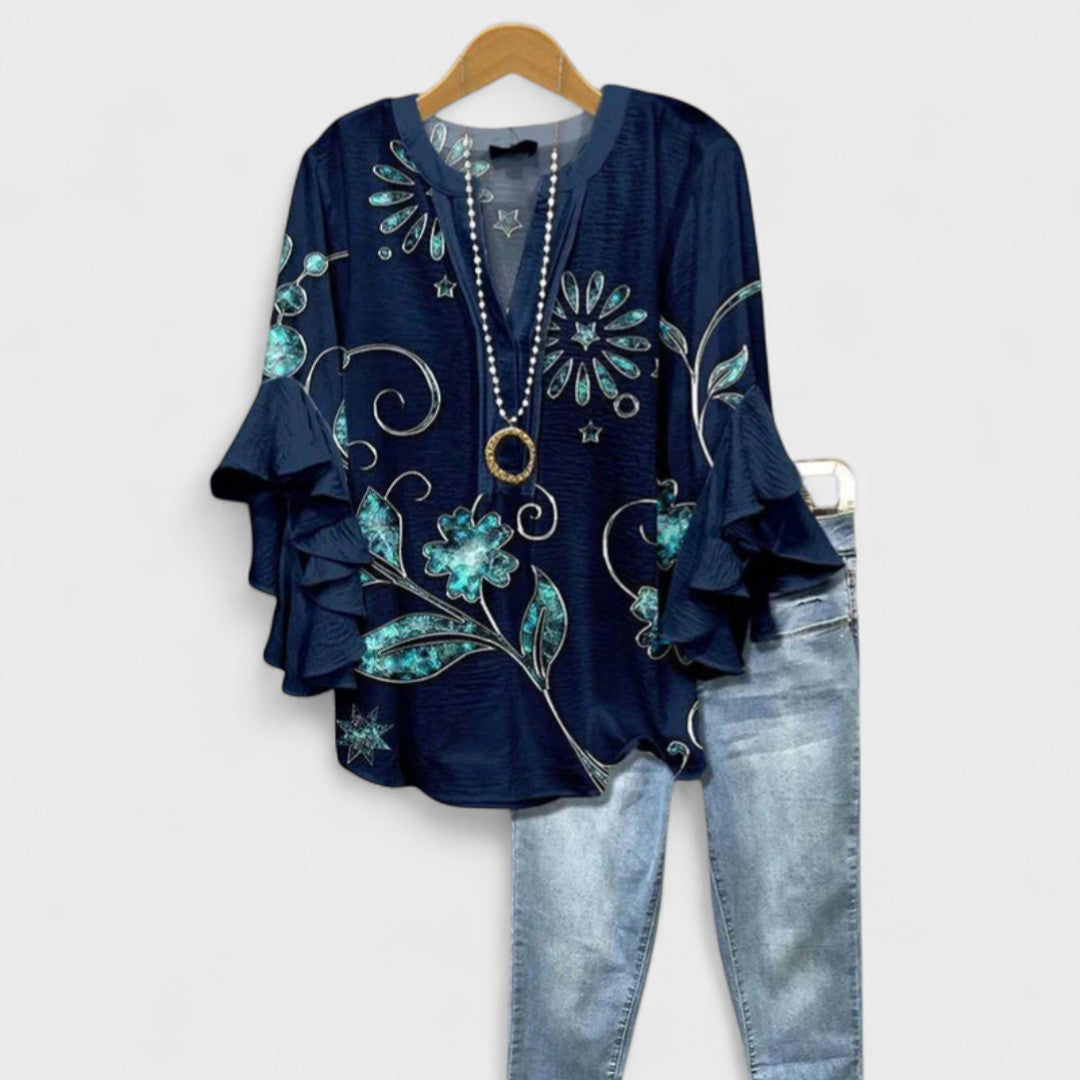 BLOUSE MET VOLANTEN VOOR VROUWEN