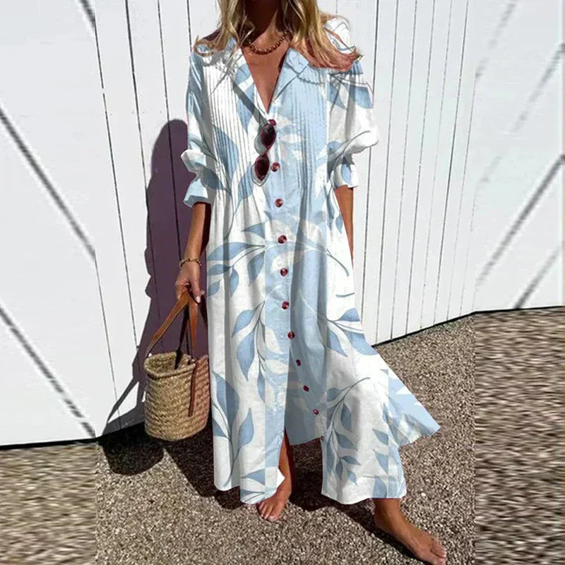 MAXI-JURK MET PRINT VOOR VROUWEN