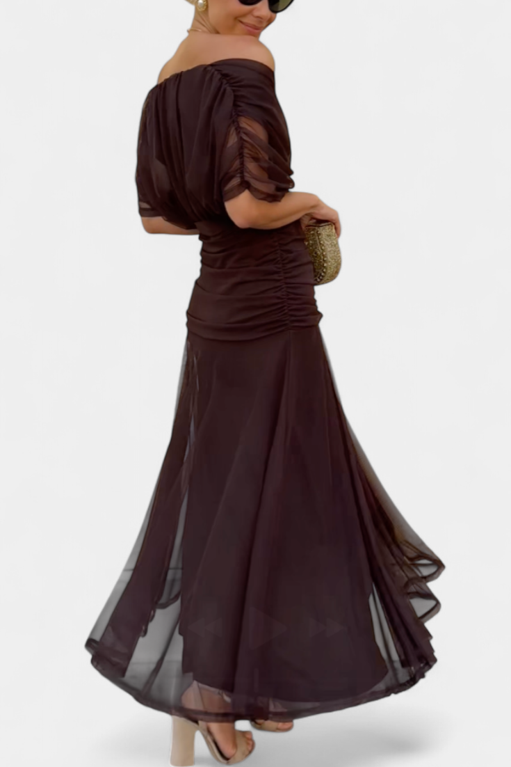 ELEGANTE GEDAPEERDE JURK VOOR VROUWEN