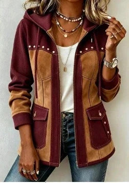 CONTRASTERENDE HOODIE VOOR VROUWEN