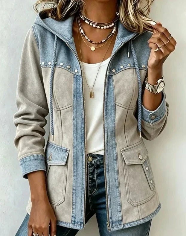 CONTRASTERENDE HOODIE VOOR VROUWEN
