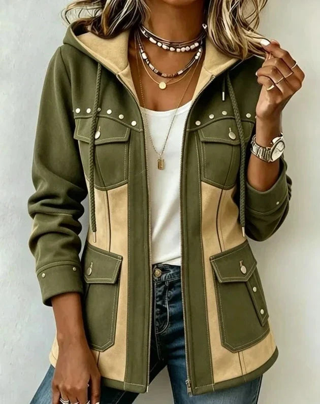 CONTRASTERENDE HOODIE VOOR VROUWEN