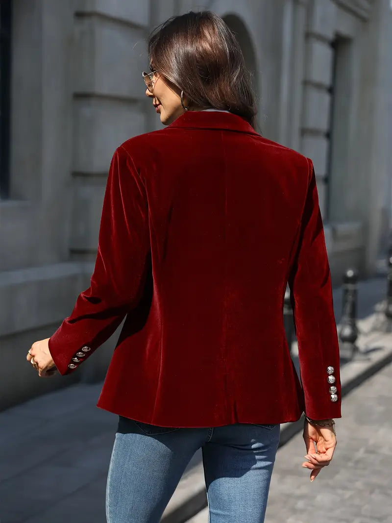 BLAZER EN AANPASSING MET GOUDE KNOPEN VOOR VROUWEN
