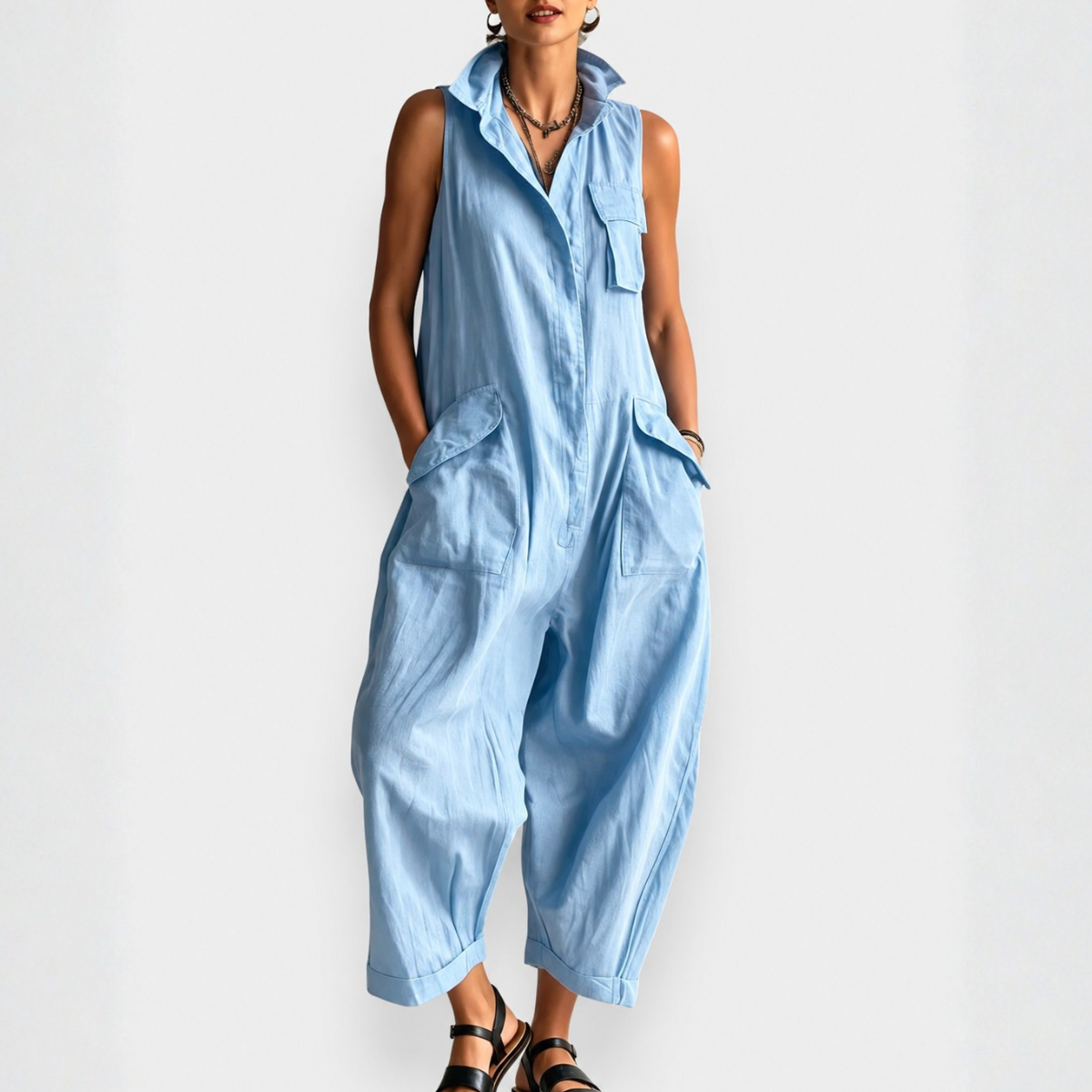 VRACHT JUMPSUIT ZONDER MOUWEN VOOR VROUWEN