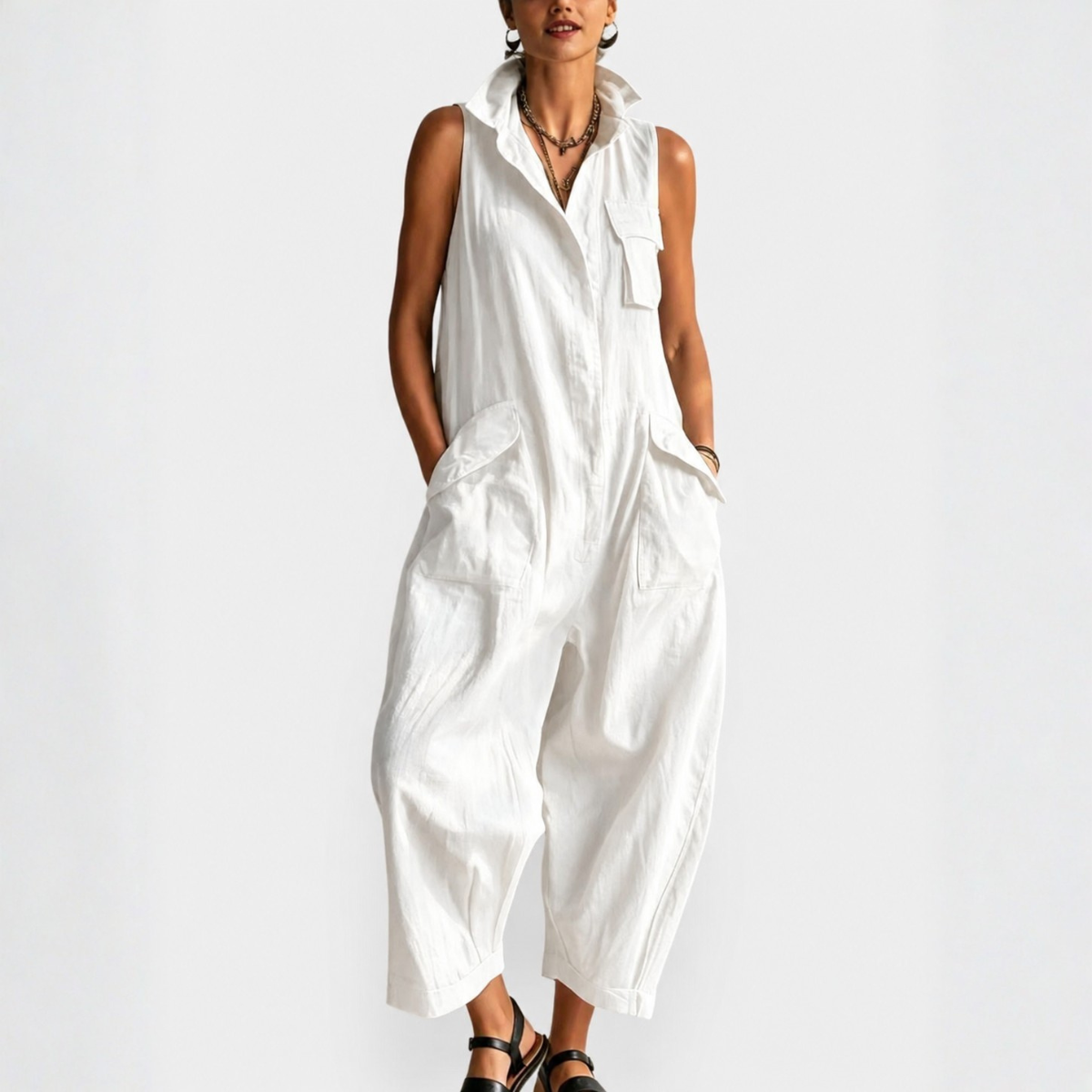 VRACHT JUMPSUIT ZONDER MOUWEN VOOR VROUWEN