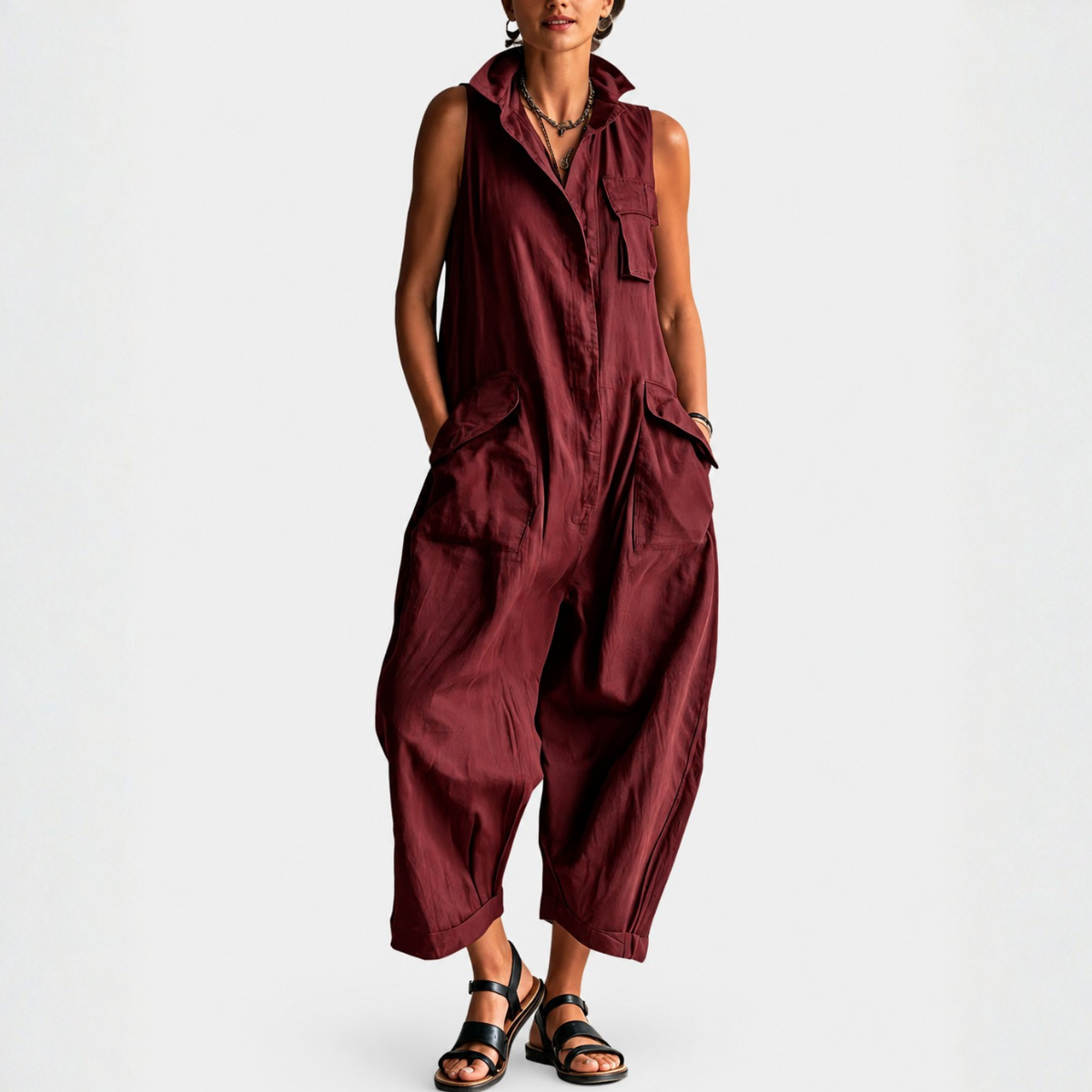 VRACHT JUMPSUIT ZONDER MOUWEN VOOR VROUWEN