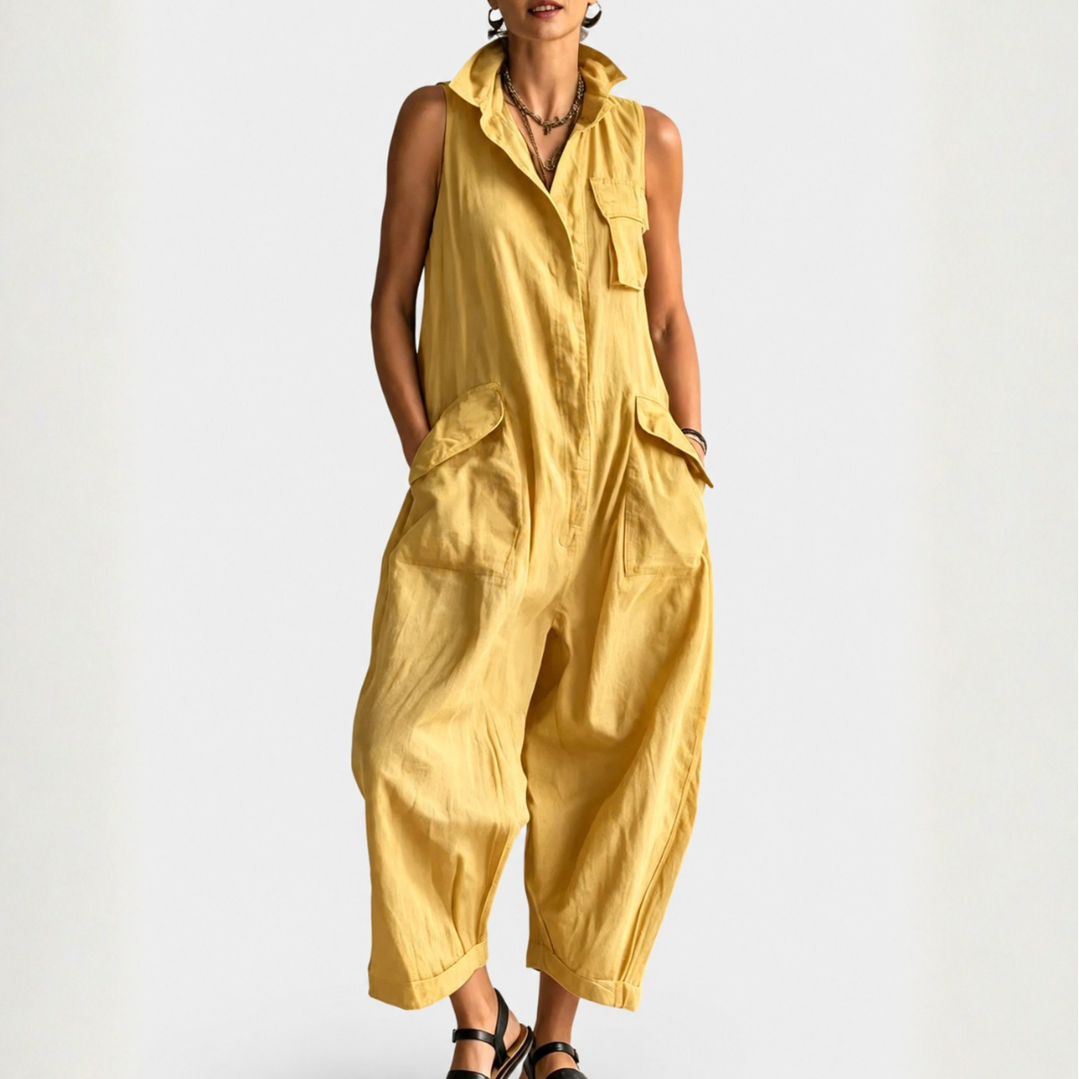 VRACHT JUMPSUIT ZONDER MOUWEN VOOR VROUWEN