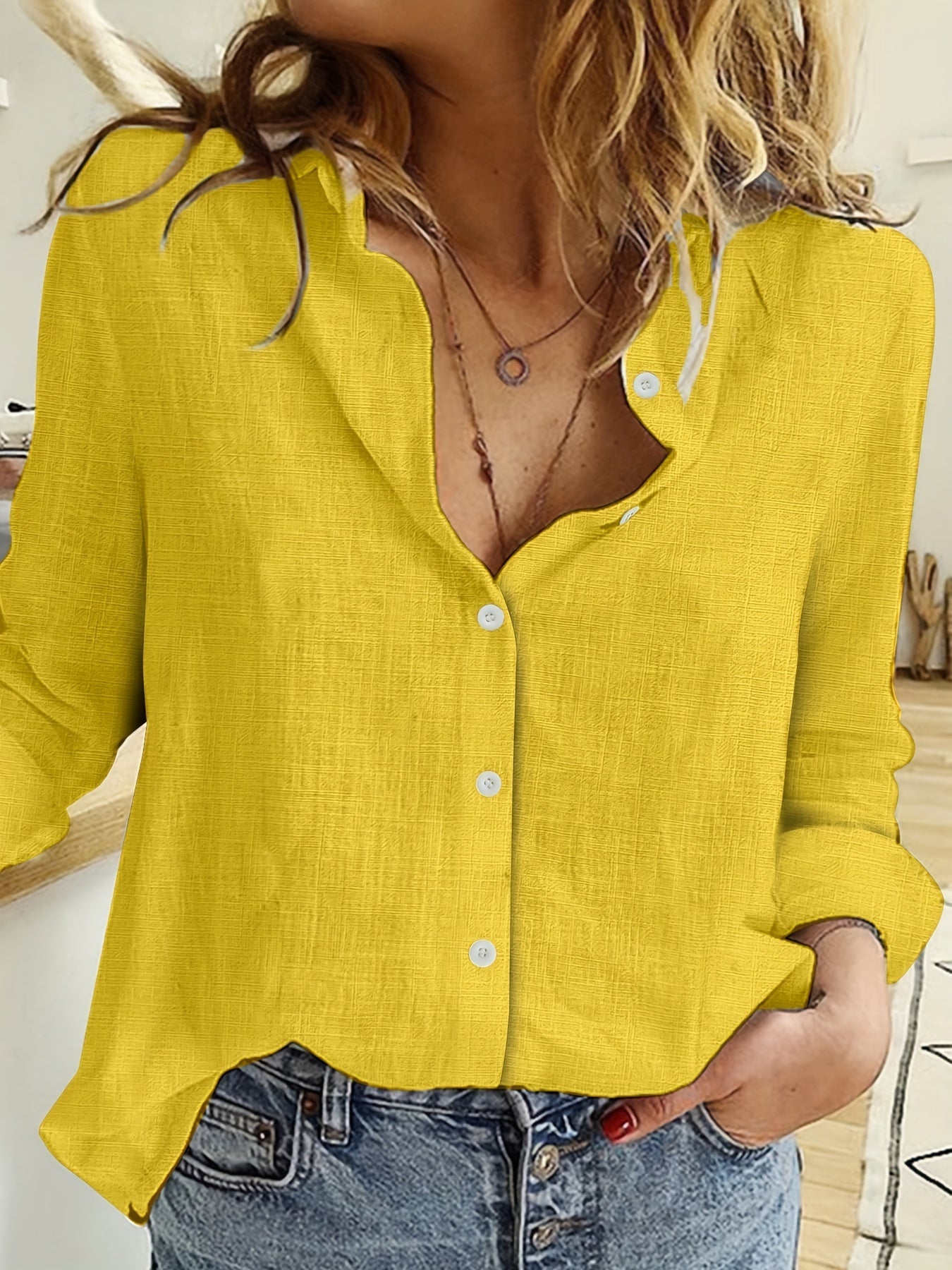BLOUSE MET FRANJES VOOR VROUWEN