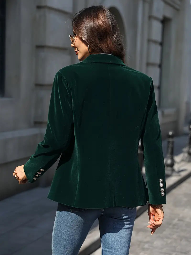 BLAZER EN AANPASSING MET GOUDE KNOPEN VOOR VROUWEN