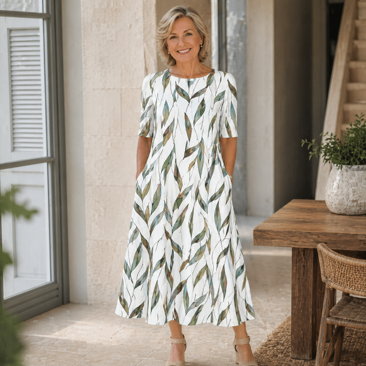 CHIQUE MIDI SHIRTJURK VOOR VROUWEN