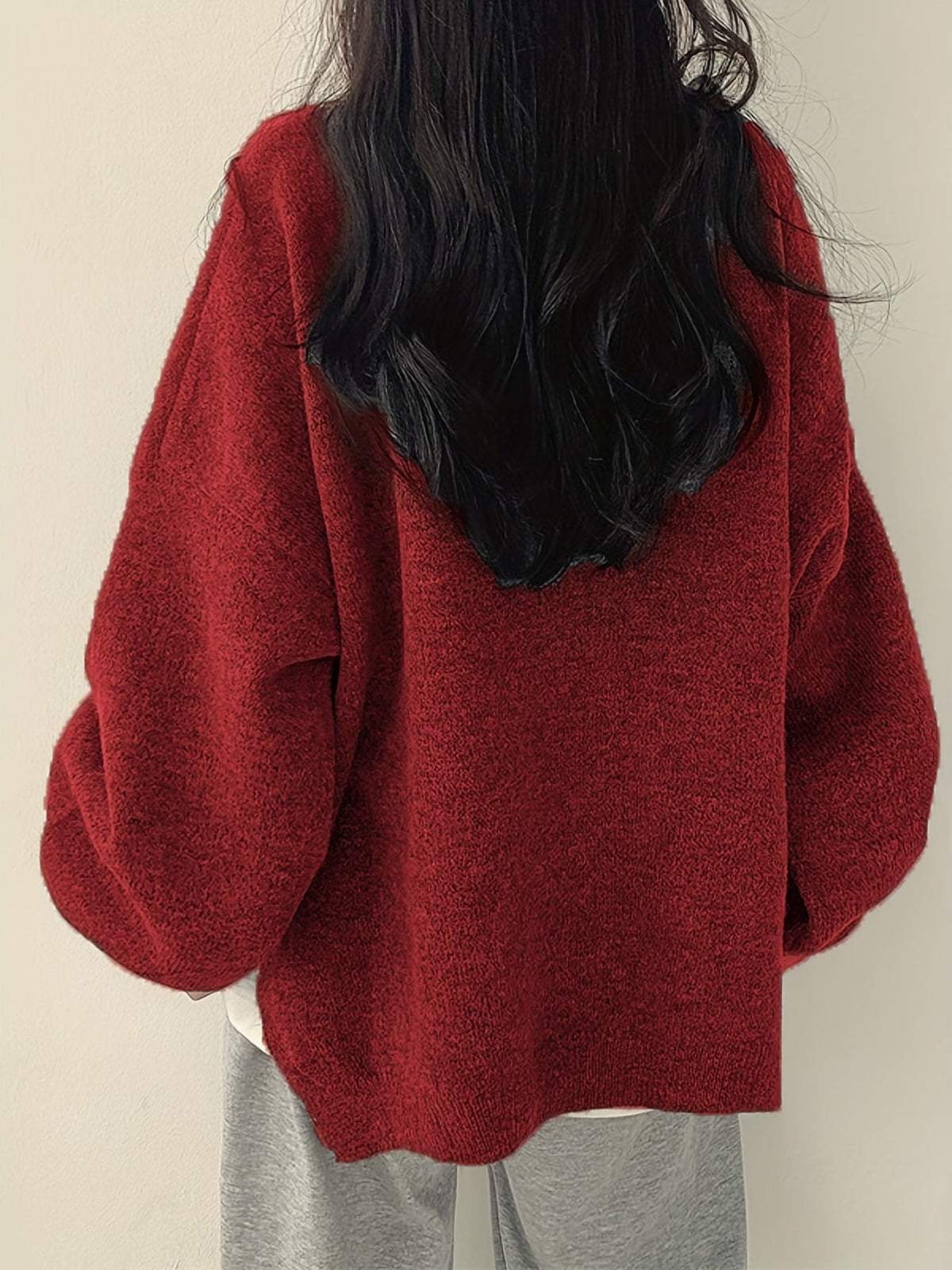 PULL MET RONDE HALS VOOR VROUWEN