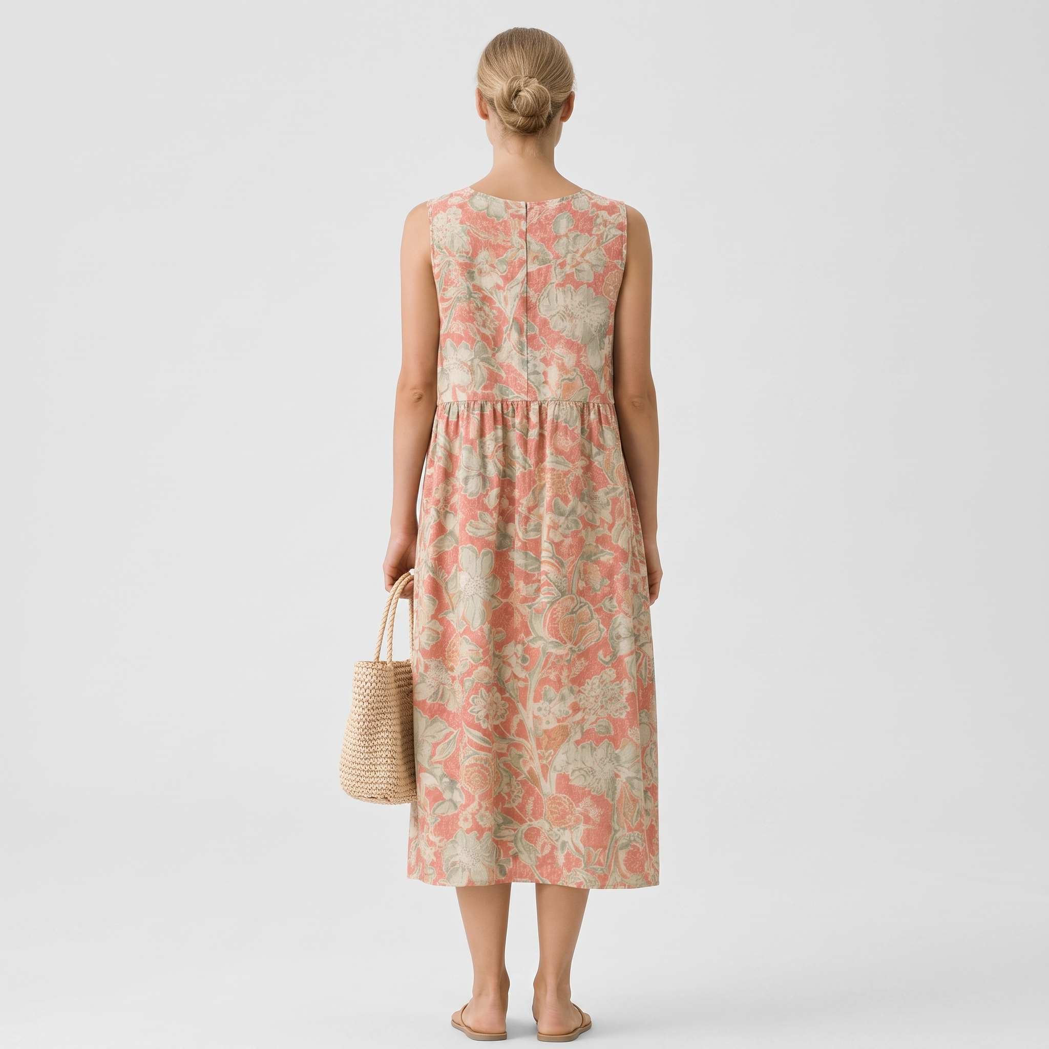 FLORALE MIDI JURK VOOR VROUWEN
