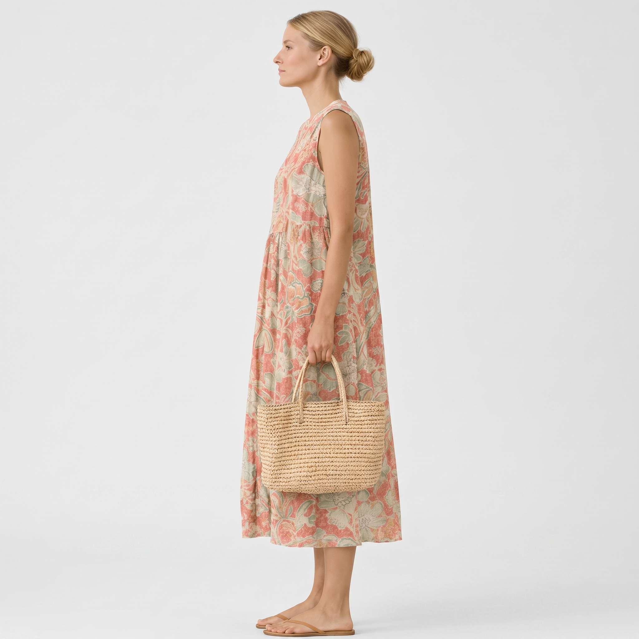 FLORALE MIDI JURK VOOR VROUWEN