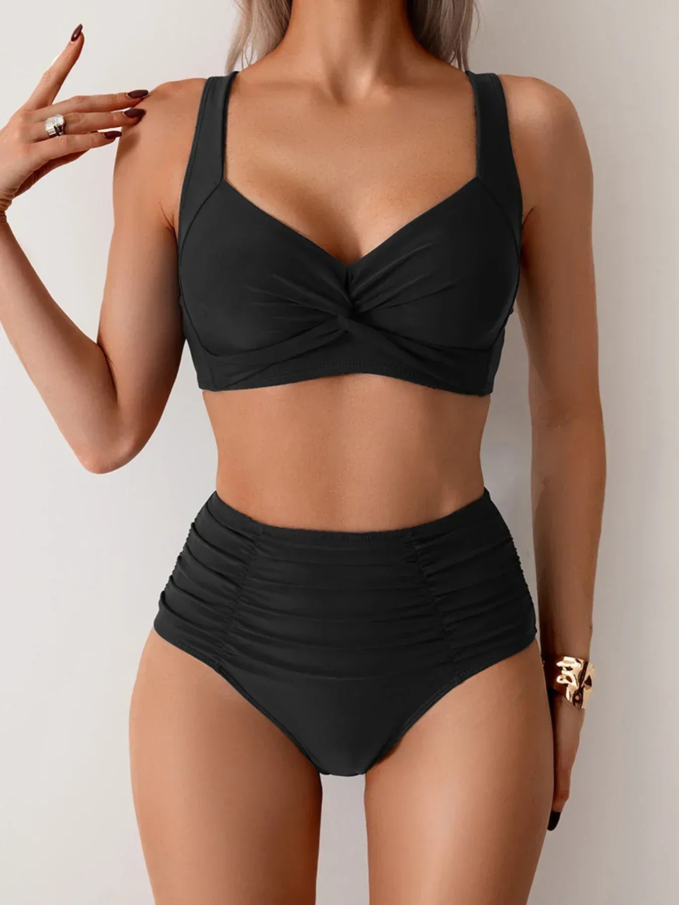 BIKINI-SET MET HOGE TAILLE VOOR VROUWEN