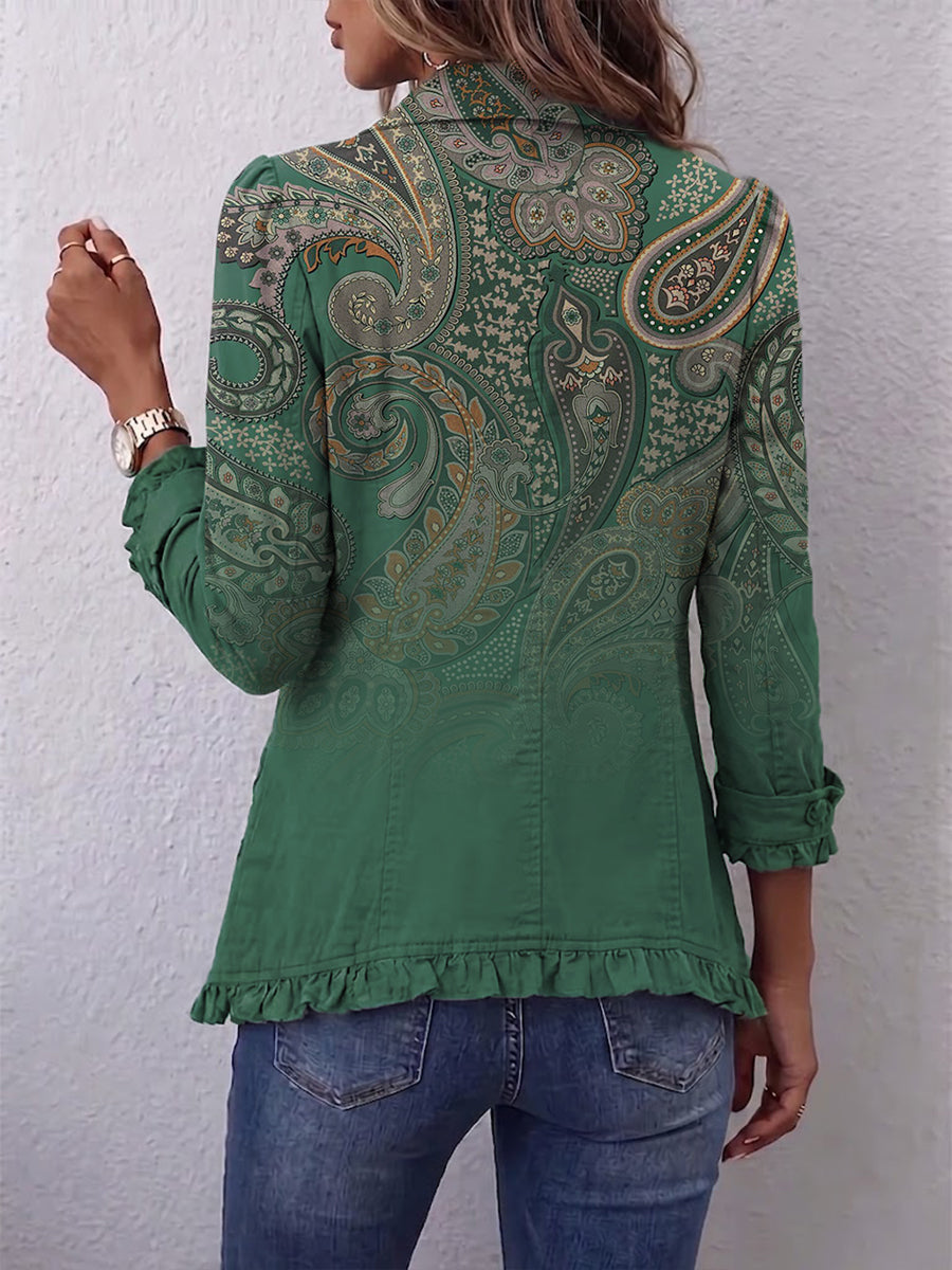 VESTE OUVERTE À VOLANTS VOOR VROUWEN