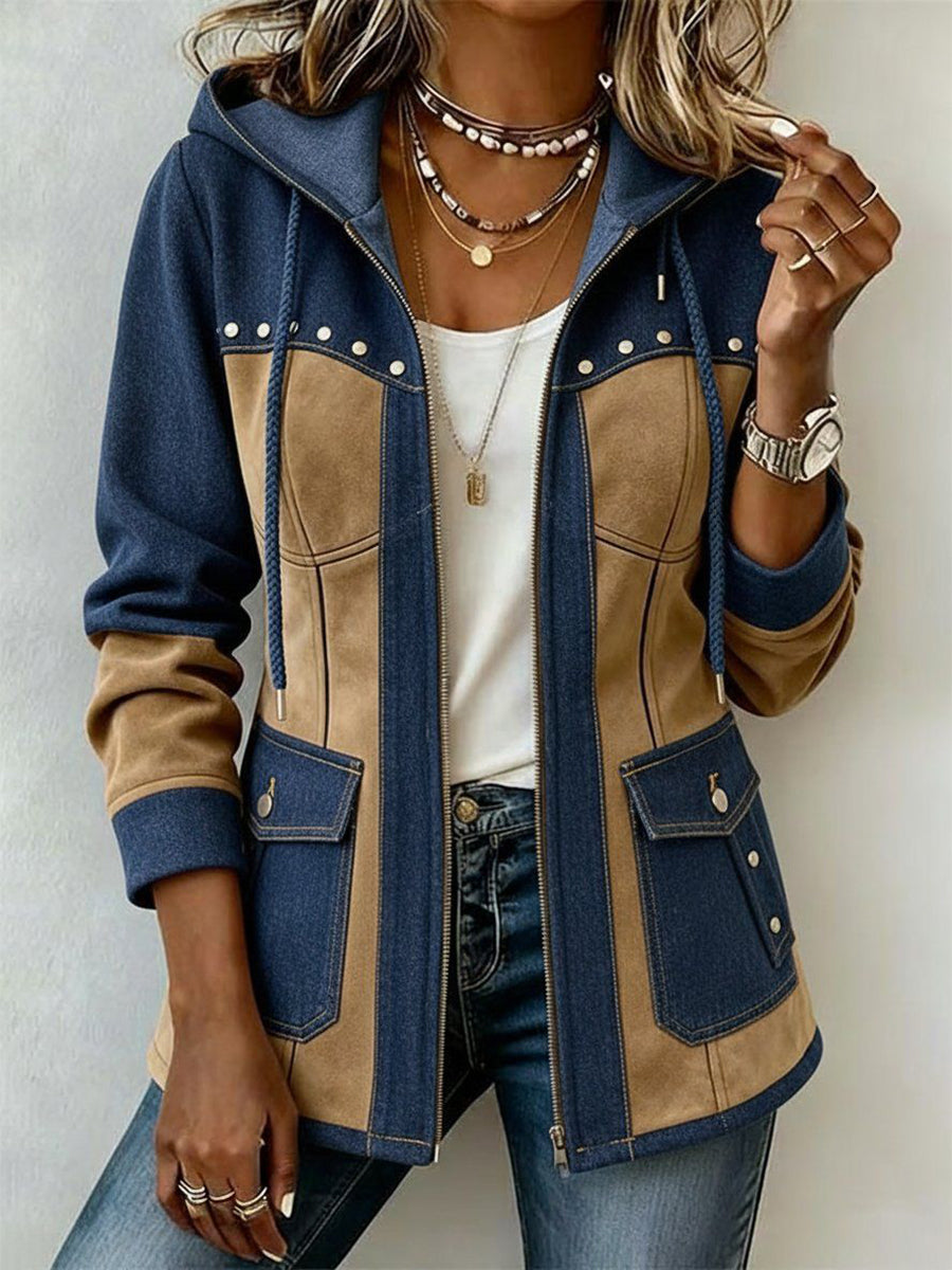 CONTRASTERENDE HOODIE VOOR VROUWEN