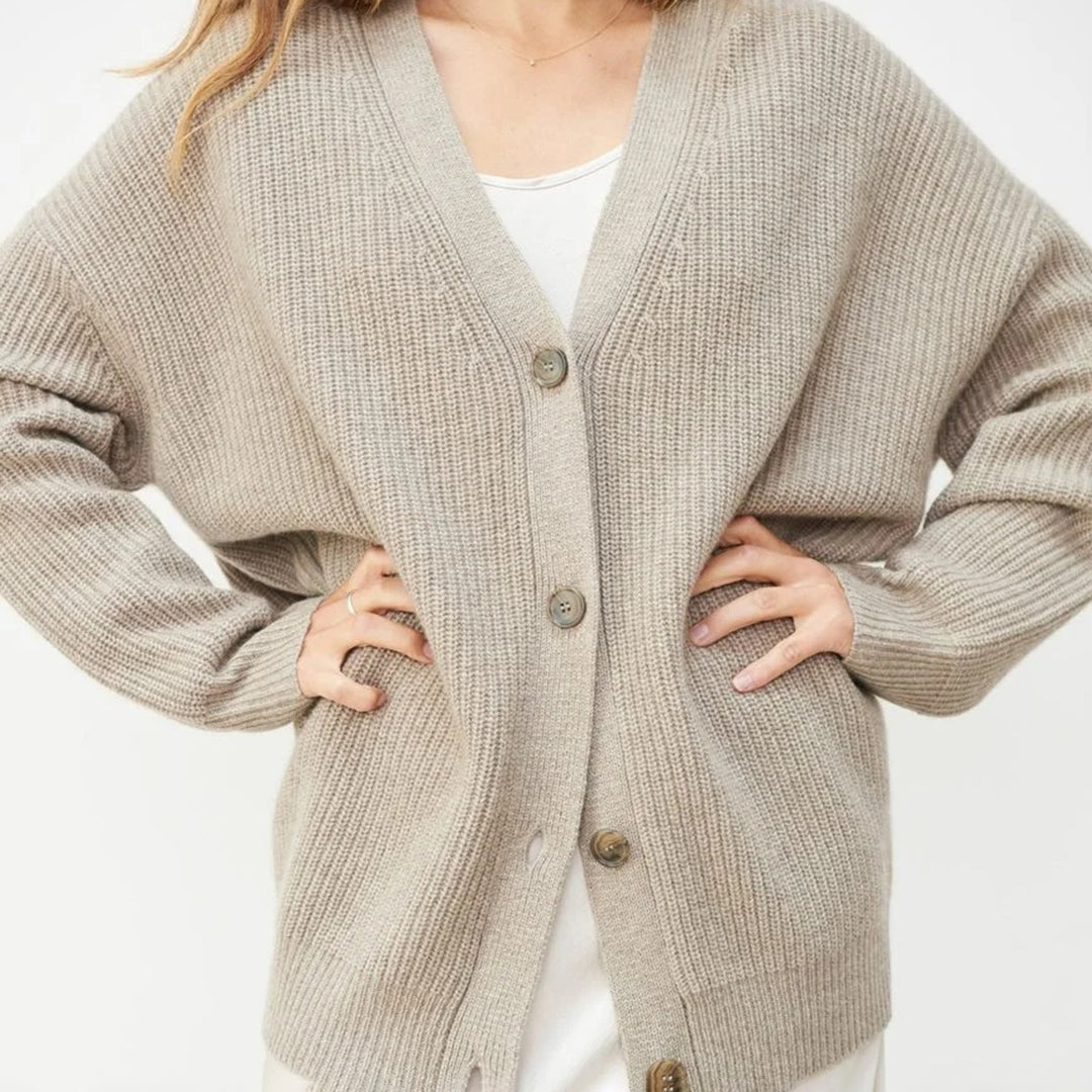 VEST MET RIBBEL V-HALS VOOR VROUWEN